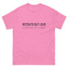 Recover Out Loud T-Shirt Black Text - Image 4